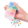 200Pcs 10 Colors Transparent & Luminous Plastic Beads KY-YW0001-50-4
