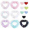 DIY Heart Acylic & Resin Rhinestones Beads Jewelry Making Kits DIY-PH0023-76-1