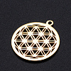 304 Stainless Steel Sacred Geometric Pendants LS-STAS-S105-JN899-2-2