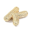Rack Plating Brass Micro Pave Cubic Zirconia Pendants KK-Q790-01K-G-2