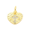 Brass Micro Pave Cubic Zirconia Pendants KK-D325-42G-1