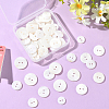 60Pcs 4 Styles Shell Buttons BUTT-SP0001-17-7