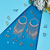16Pcs 4 Styles 304 Stainless Steel Findings Converter STAS-UN0053-23-4