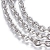 Tarnish Resistant 304 Stainless Steel Cable Chains CHS-P007-27P-01-2
