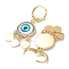 Golden Brass Heart Chandelier Earrings EJEW-L269-048G-03-2