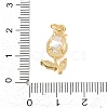 Brass Micro Pave Clear Cubic Zirconia Pendants KK-F931-13G-02-3