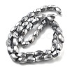 Electroplated Synthetic Magnetic Hematite Beads Strands G-P545-G01-02G-2