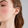 Enamel Striped Thick Hoop Earrings JE1110D-7