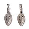 Tibetan Style Alloy Glue-on Flat Pad Bails TIBEP-AB3348Y-B-NF-1