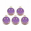 Alloy Enamel Charms ENAM-S121-165D-RS-1