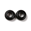 Natural Black Obsidian European Beads X-G-G740-14x8mm-34-2