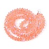 Electroplate Glass Beads Strands EGLA-T021-22H-1