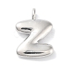Rack Plating Brass Balloon Letter Pendants KK-C050-01P-Z-1