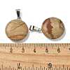 Natural Picture Jasper Pendants G-B127-14P-05-3