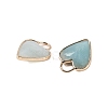 Natural Flower Amazonite Faceted Pendans KK-L218-005G-05-2
