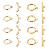 10Pcs 2 Styles Brass Toggle Clasps FIND-TA0008-44C-2