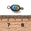 304 Stainless Steel Magnetic Clasps with Loops STAS-F365-04RC-3