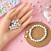 300Pcs 12 Colors Two Tone Opaque Acrylic Beads SACR-YW0001-63-4