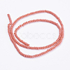 Opaque Solid Color Glass Bead Strands X-GLAA-F078-A03-2