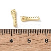 Brass Micro Pave Clear Cubic Zirconia Charms CU-CBA9FFD-01G-B-2