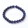 Natural Blue Tiger Eye Beads Strands G-G099-8mm-13-2