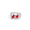 Alloy & Enamel Cuff Open Rings for Men FS-WGE7668-03-2