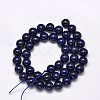 Dyed Natural Lapis Lazuli Round Beads Strands X-G-M169-4mm-05-2