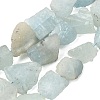 Natural Aquamarine Beads Strands G-S386-C18-2