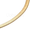 Ion Plating(IP) 201 Stainless Steel Herringbone Chain Necklaces NJEW-M187-06G-2