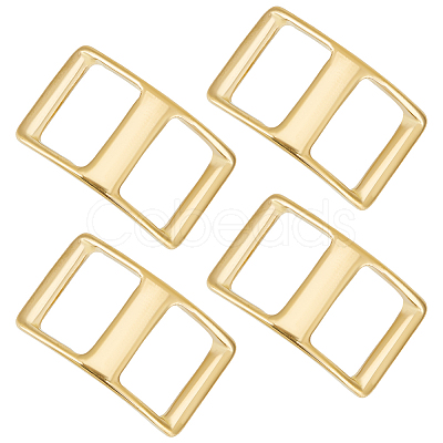 4Pcs Brass Tri-Glide Adjuster Buckles Clasps FIND-OC0003-47-1