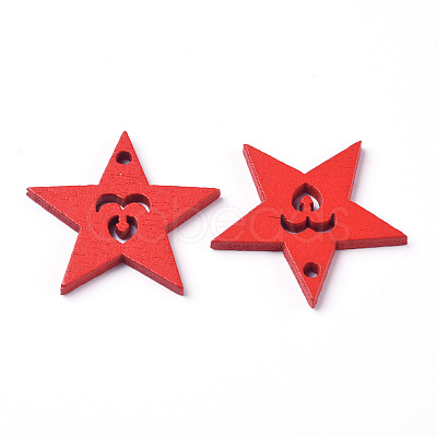 Natural Poplar Wood Pendants LS-WOOD-D010-11A-1