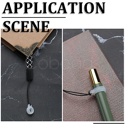 60Pcs 2 Style Silicone Pendant SIL-GF0001-42C-1
