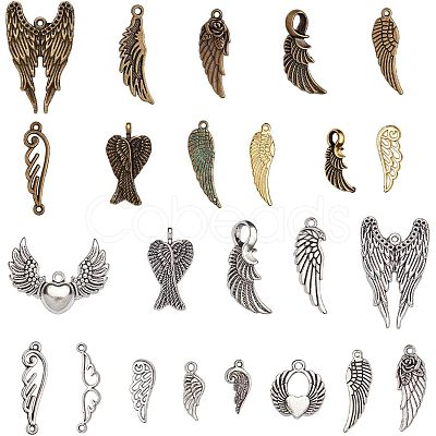 Tibetan Style Alloy Pendants and Links TIBEP-NB0001-09-1