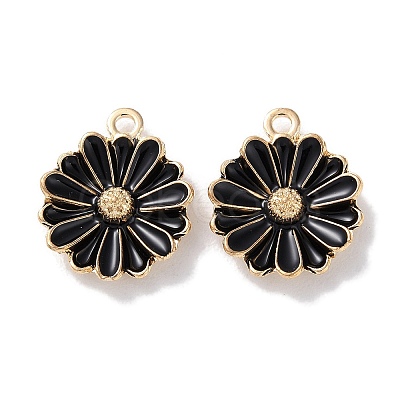 Alloy Enamel Pendants ENAM-O001-07E-G-1