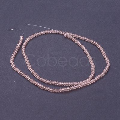 Transparent Glass Beads Strands GLAA-R135-2mm-12-1