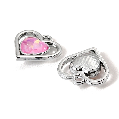 UV Plating Alloy Glass Pendants FIND-K032-18P-1