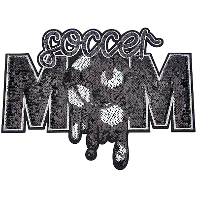 Sports Theme Sequin Embroidery Iron on/Sew on Patches PATC-GF0001-94A-1