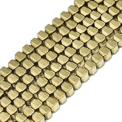 Electroplate Non-magnetic Synthetic Hematite Beads Strands G-S352-66A-01-1