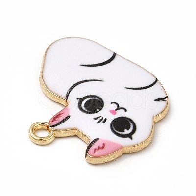 Alloy Enamel Pendants ENAM-M046-11G-G-1
