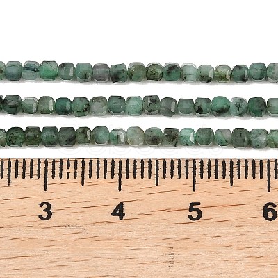 Natural Emerald Beads Strands G-B175-C04-2x2mm-1