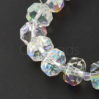 Transparent Electroplate Glass Beads Strands EGLA-P062-01A-AB01-1