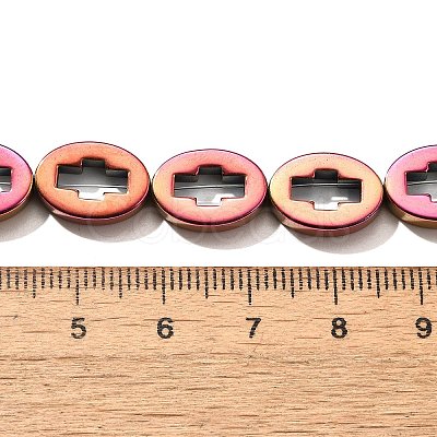Electroplated Synthetic Non-magnetic Hematite Beads Strands G-L613-Z01-03-1