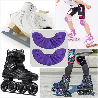 Velvet Ice Skate Guards AJEW-WH20022-85A-08-1