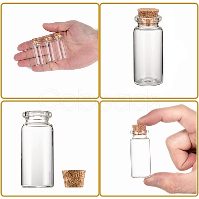 Glass Jar Bead Containers CON-Q004-1