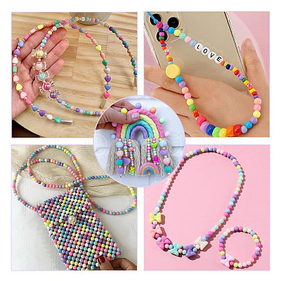 252Pcs 14 Colors Opaque Acrylic Beads SACR-TA0001-49-1