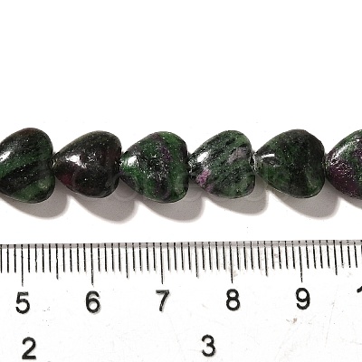 Natural Ruby in Zoisite Beads Strands G-R190-10mm-60-1