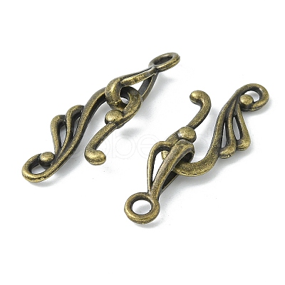 Tibetan Style Hook and Eye Clasps LS-MLF1157Y-NF-1