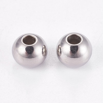 Tarnish Resistant 202 Stainless Steel Rondelle Spacer Beads STAS-F094-06B-P-1
