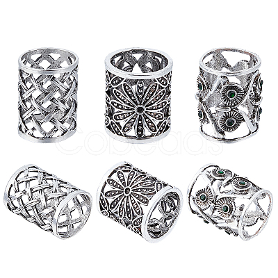 3Pcs 3 Styles Alloy Scarf Clips AJEW-CY0002-62-1
