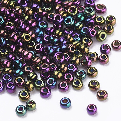 Plated Glass Seed Beads SEED-Q025-1.5mm-B06-1